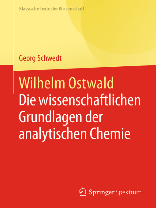 Title details for Wilhelm Ostwald by Georg Schwedt - Available